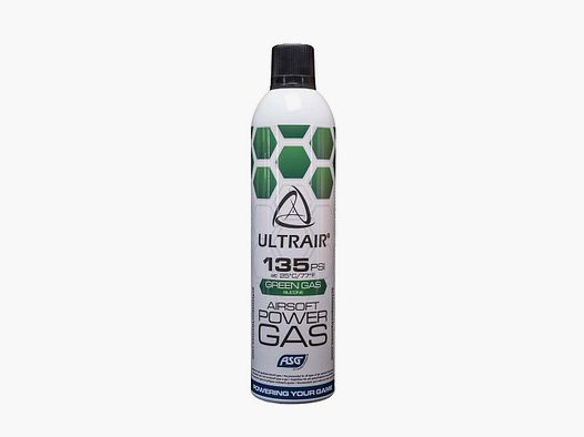 Ultrair Airsoft Power Gas Green with Silicone Oil - 135 PSI