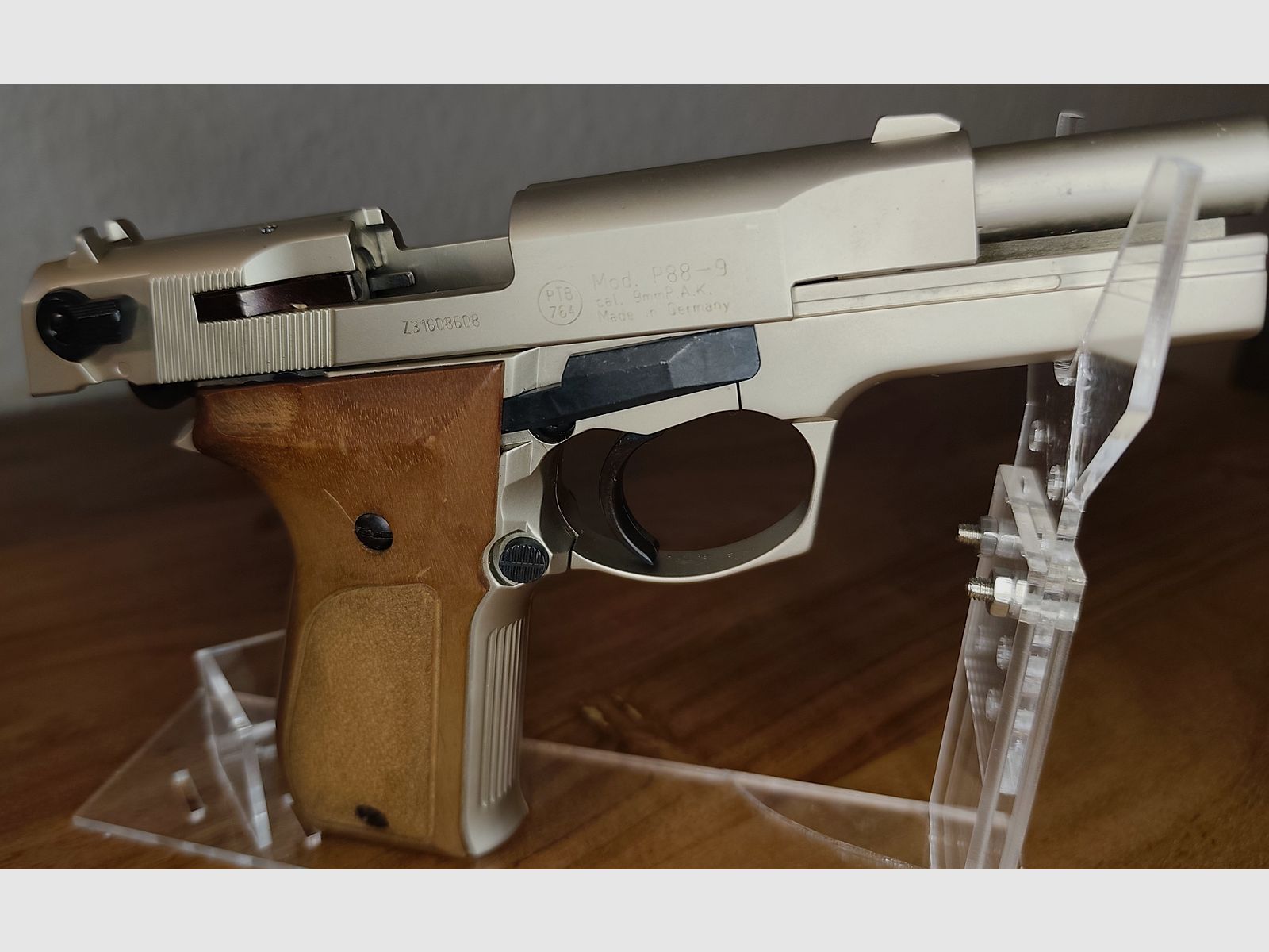 Walther P88 Compact Nickel PTB 764 Silvester-set ver.Pyro+50 schoten munitie