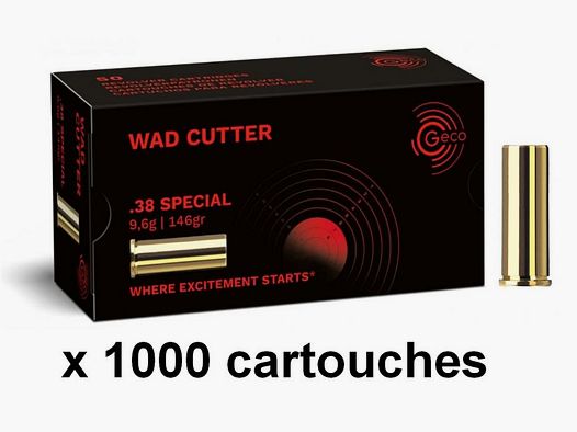 GECO AMUNICJA KAL. .38 SPECIAL WAD CUTTER 146 GRS x 1000