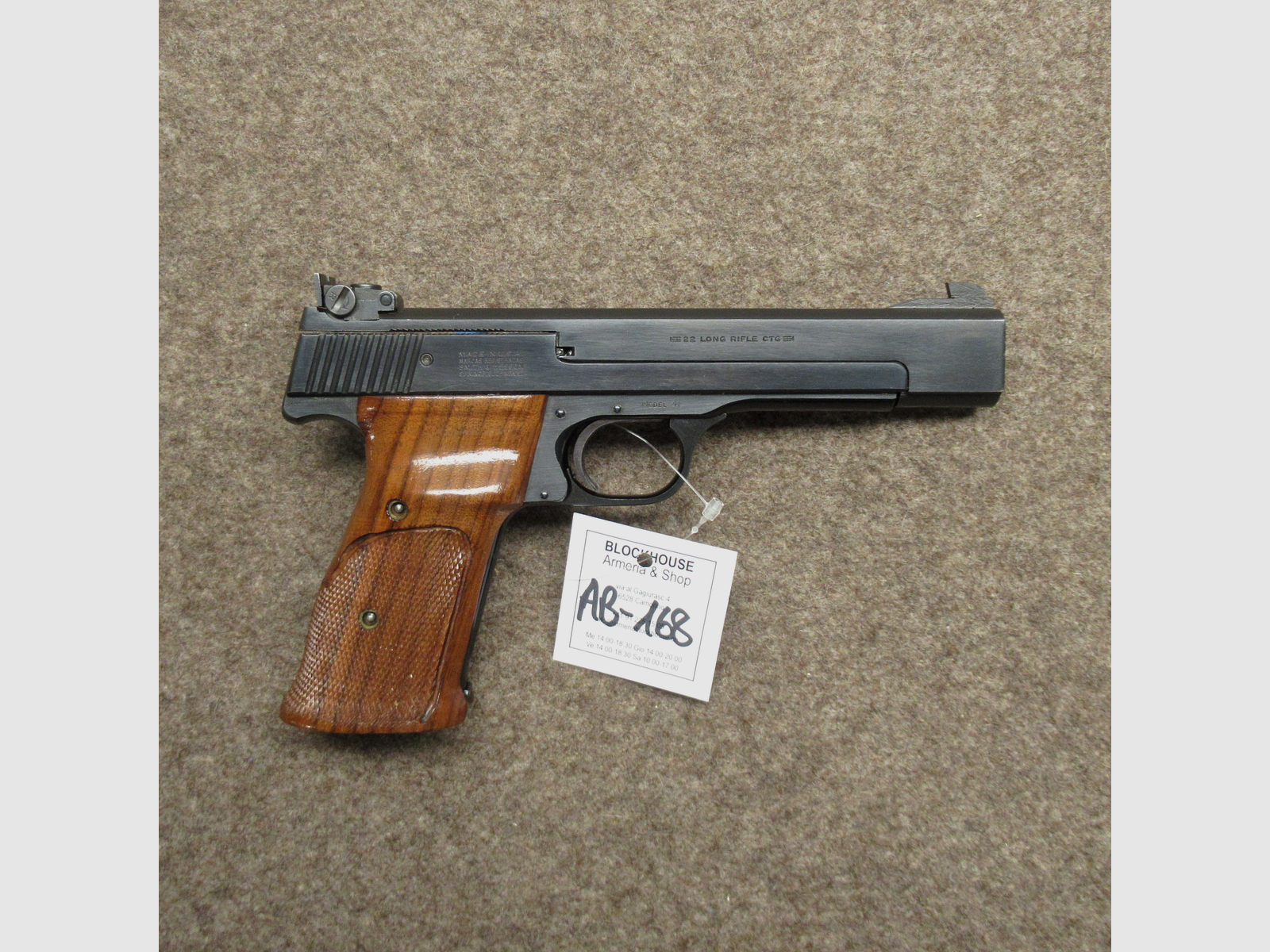 AB-168 SMITH&WESSON mod. 41-pistool kal. .22lr, afbeelding 1 van 2
