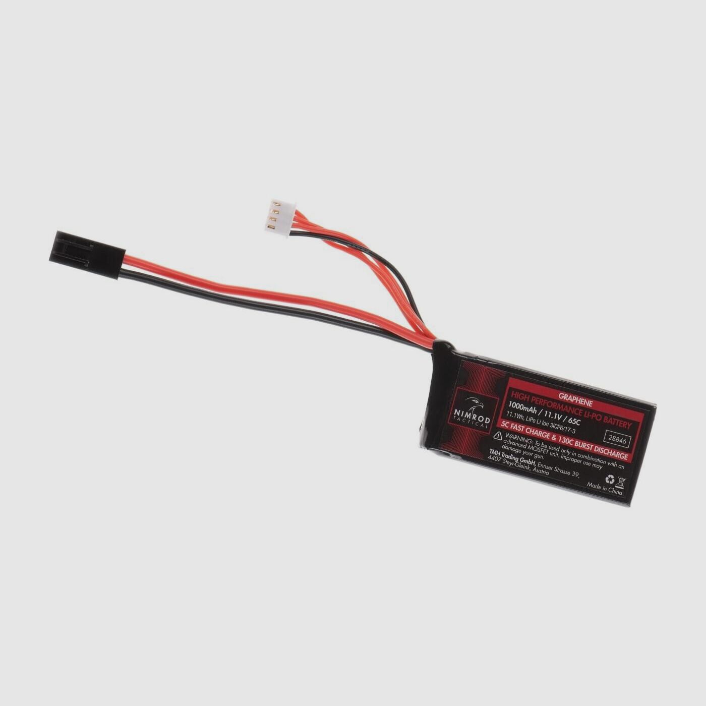 Lipo 11.1V 1000mAh 65C Graphene PEQ Type Mini Tamiya | Nimrod
