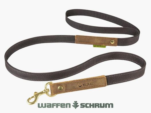 Waldkauz Führleine ''Wadenbeißer''  / Länge 120cm Braun