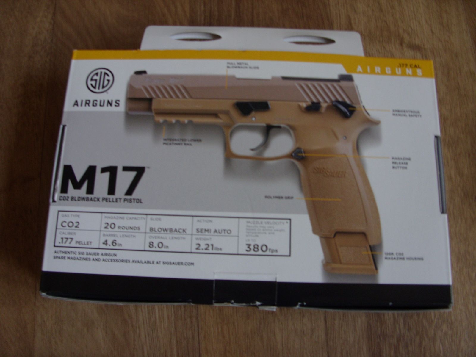 SIG SAUER P320 M17 Co2 Pistole Kaufdatum 13.10.2025