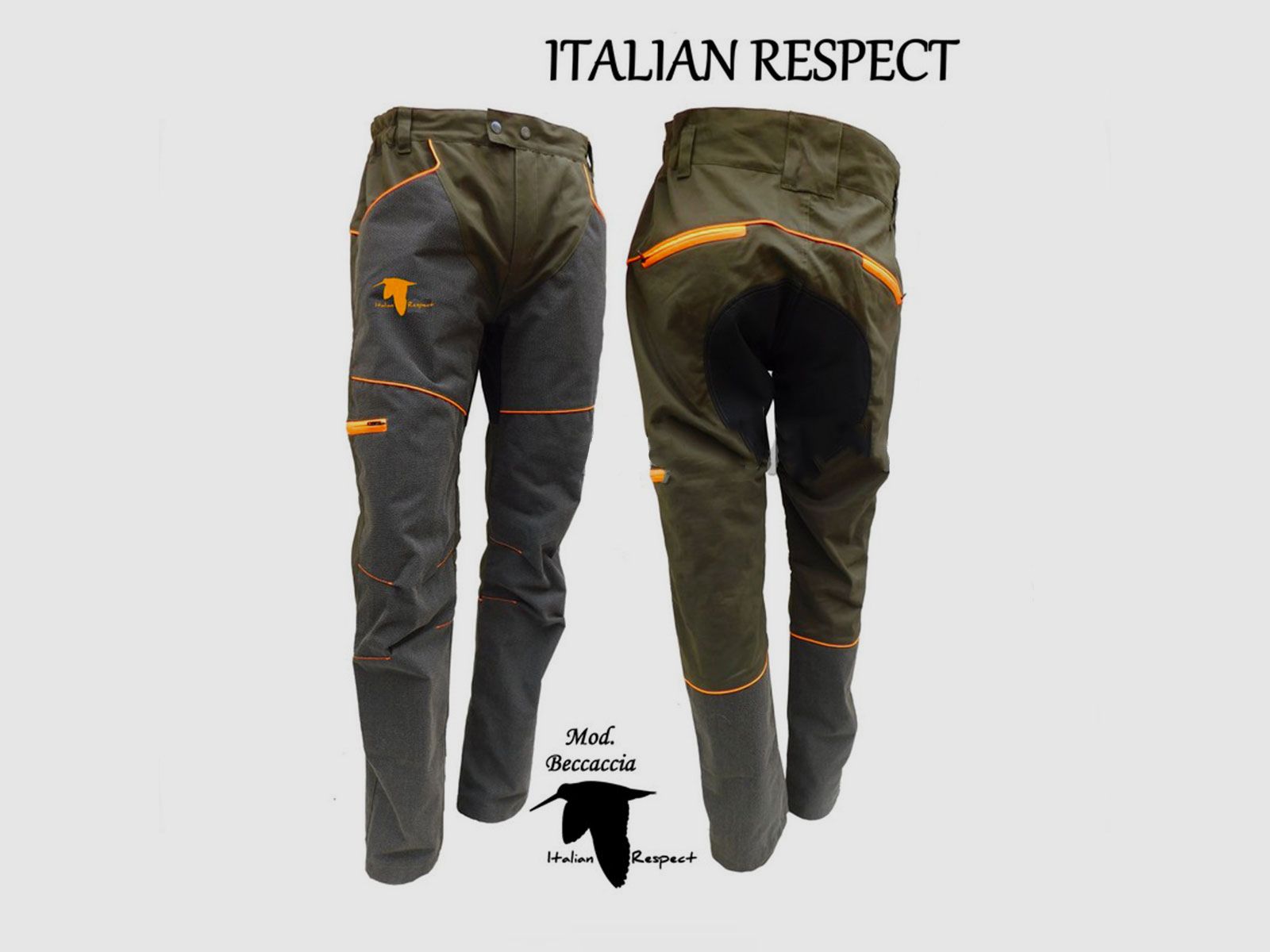 HOSEN – SAG NATURE – ITALIENISCHER RESPEKT AUS BAUMWOLLE MIT ELASTANFASER UND KEVLAR-BESATZ AN DEN BEINEN (WILDTAUBE)