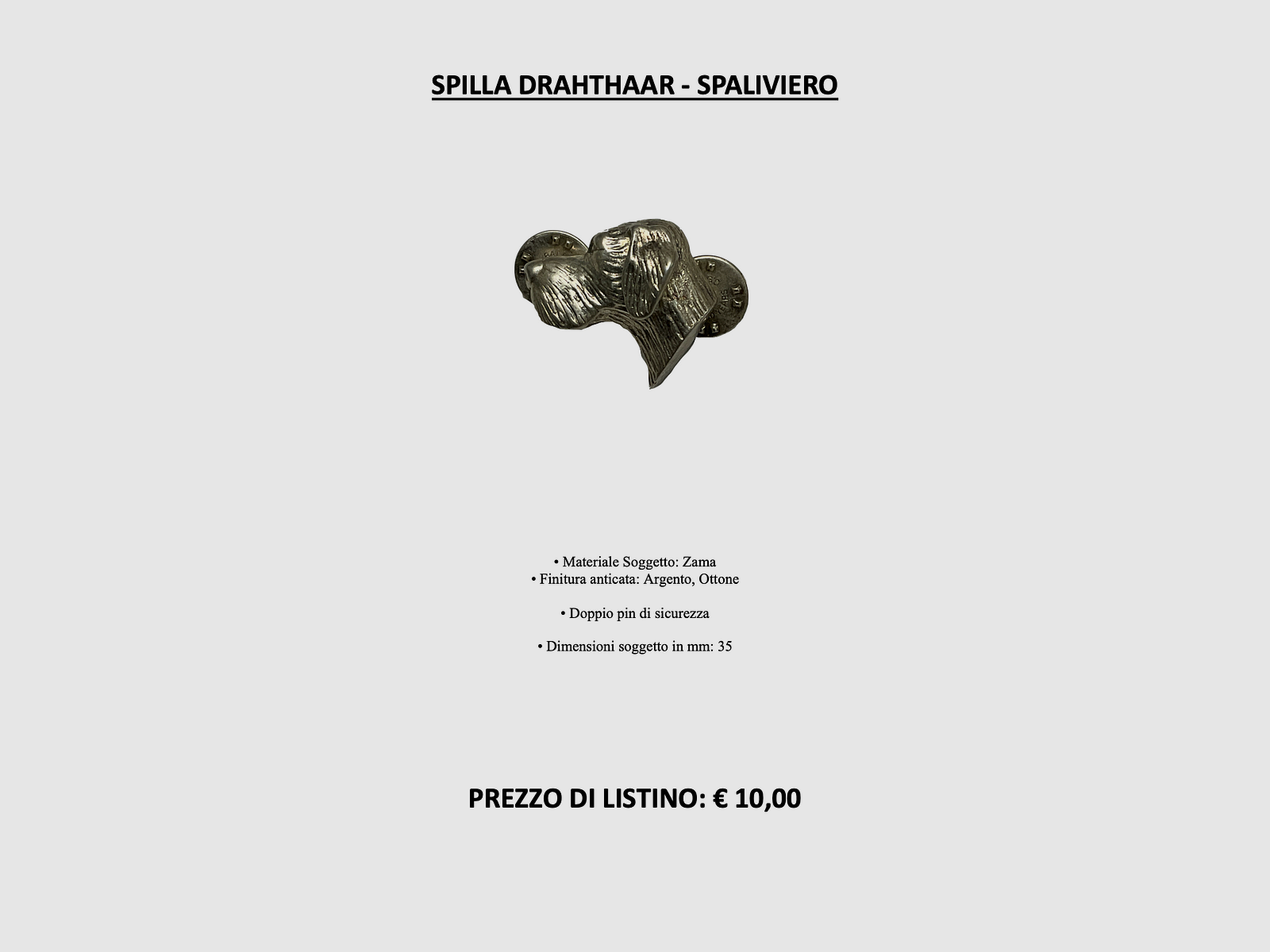 SPALIVIERO – PIN DE PELO DE ALAMBRE, imagen 2 de 2