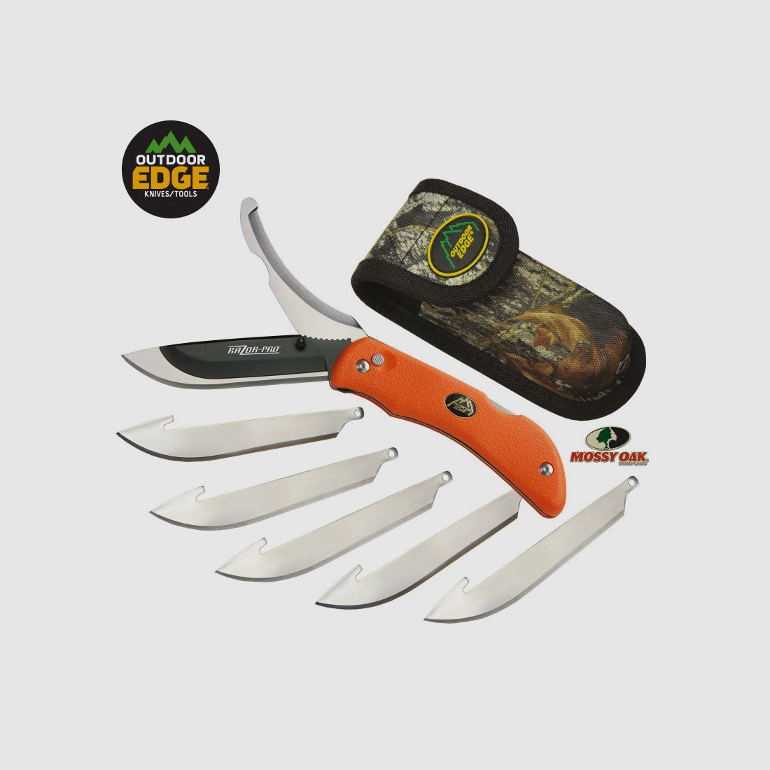 OUTDOOR EDGE RAZOR PRO ORANGE MESSER MIT TASCHE, Bild 1 von 2