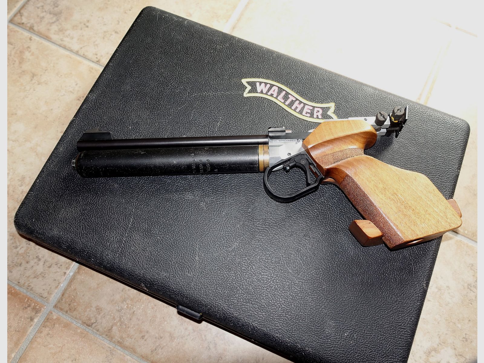 Walther CP2 match pistol with case