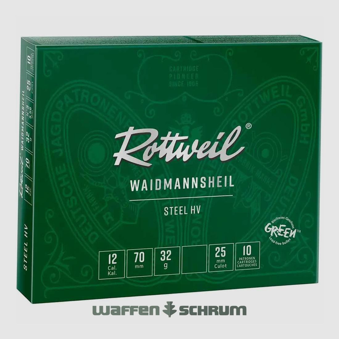 Rottweil 20/70 Waidmannsheil Steel HV  3,25mm - 24g