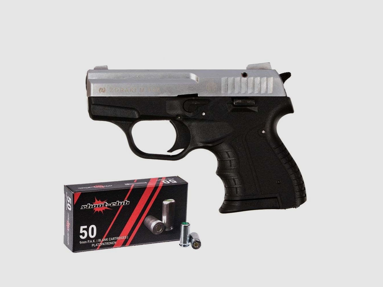 Zoraki Zoraki 906 matt/chrom - Set inkl. shoot-club Munition