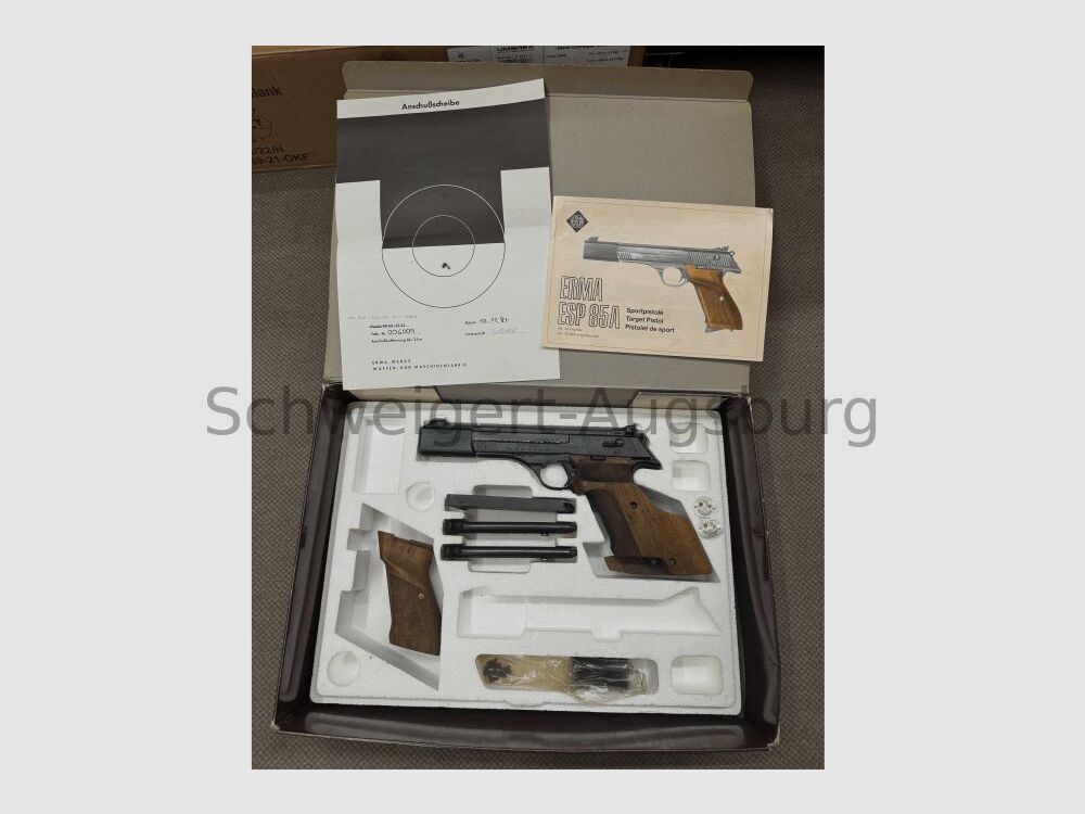 Pistola de tiro deportivo de pequeño calibre Erma ESP 85 A .22lr
