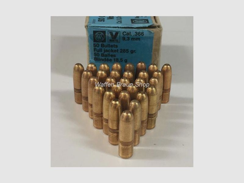 RWS cartridges VM 9.3MM .366 DIA 18.5G 50PCS