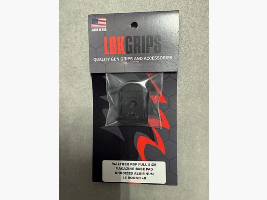 NEU 6x Lok Grips Magazinbodem van Alu voor Walther PDP Full Size Magazine
