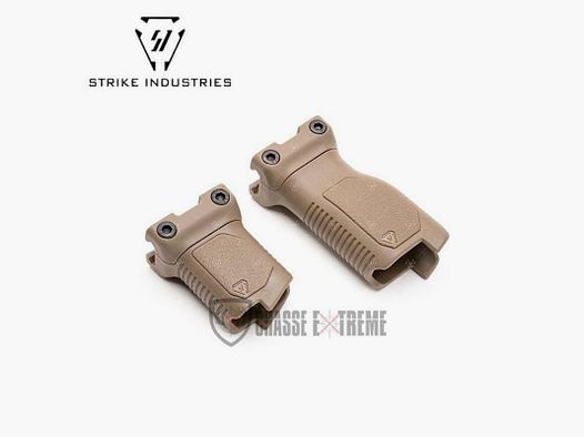 Empuñadura Vertical Angulada STRIKE INDUSTRIES Picatinny FDE Corta