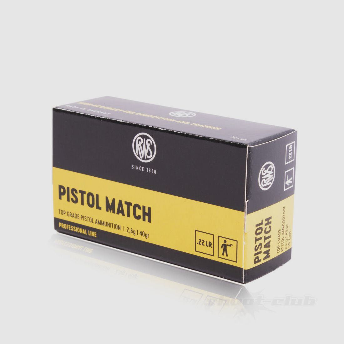 RWS Pistol Match LRN 40grs 50St .22lr, imagen 1 de 5
