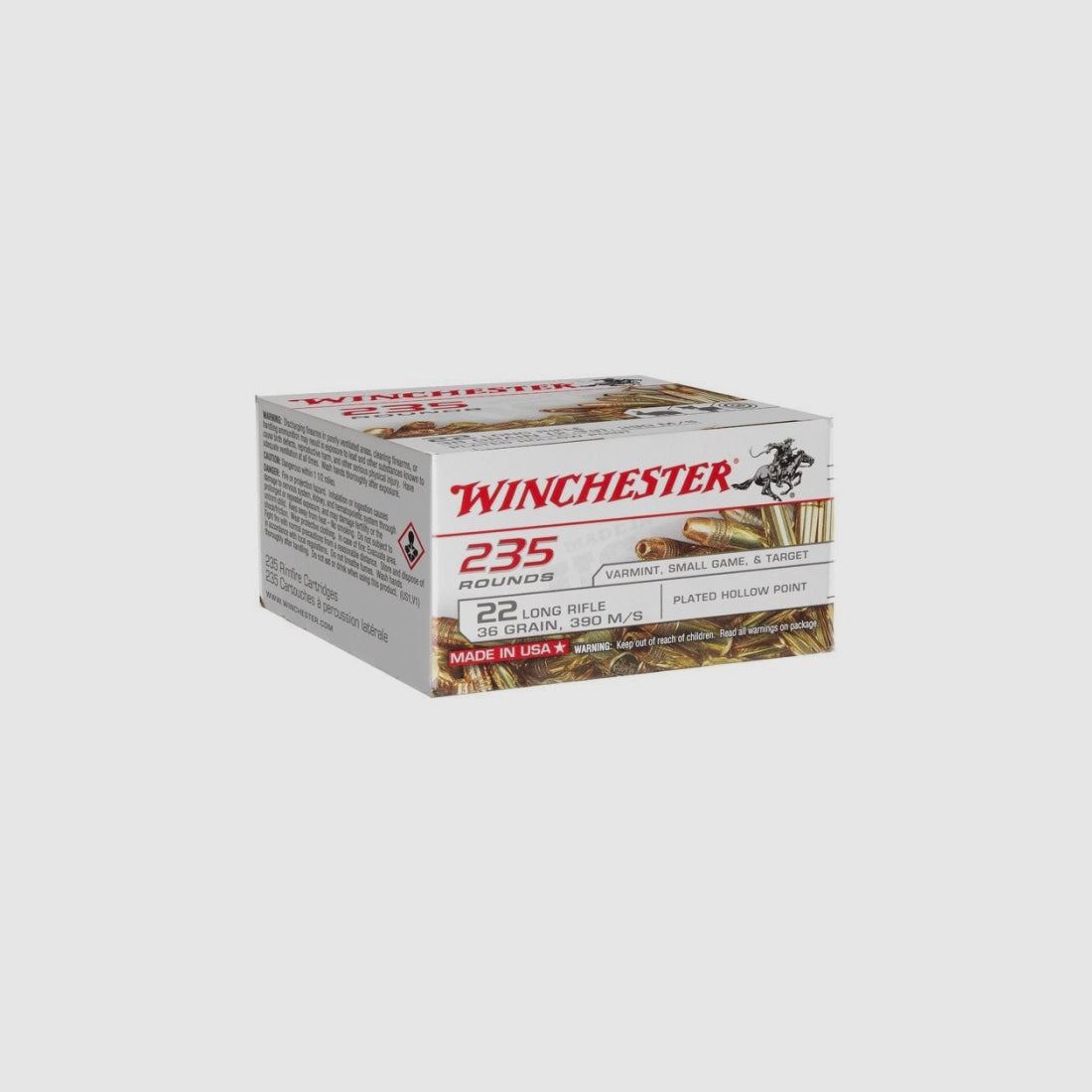 Winchester Super-X Varmint Plated Hollow Point - Kal. 22 LR, afbeelding 1 van 4