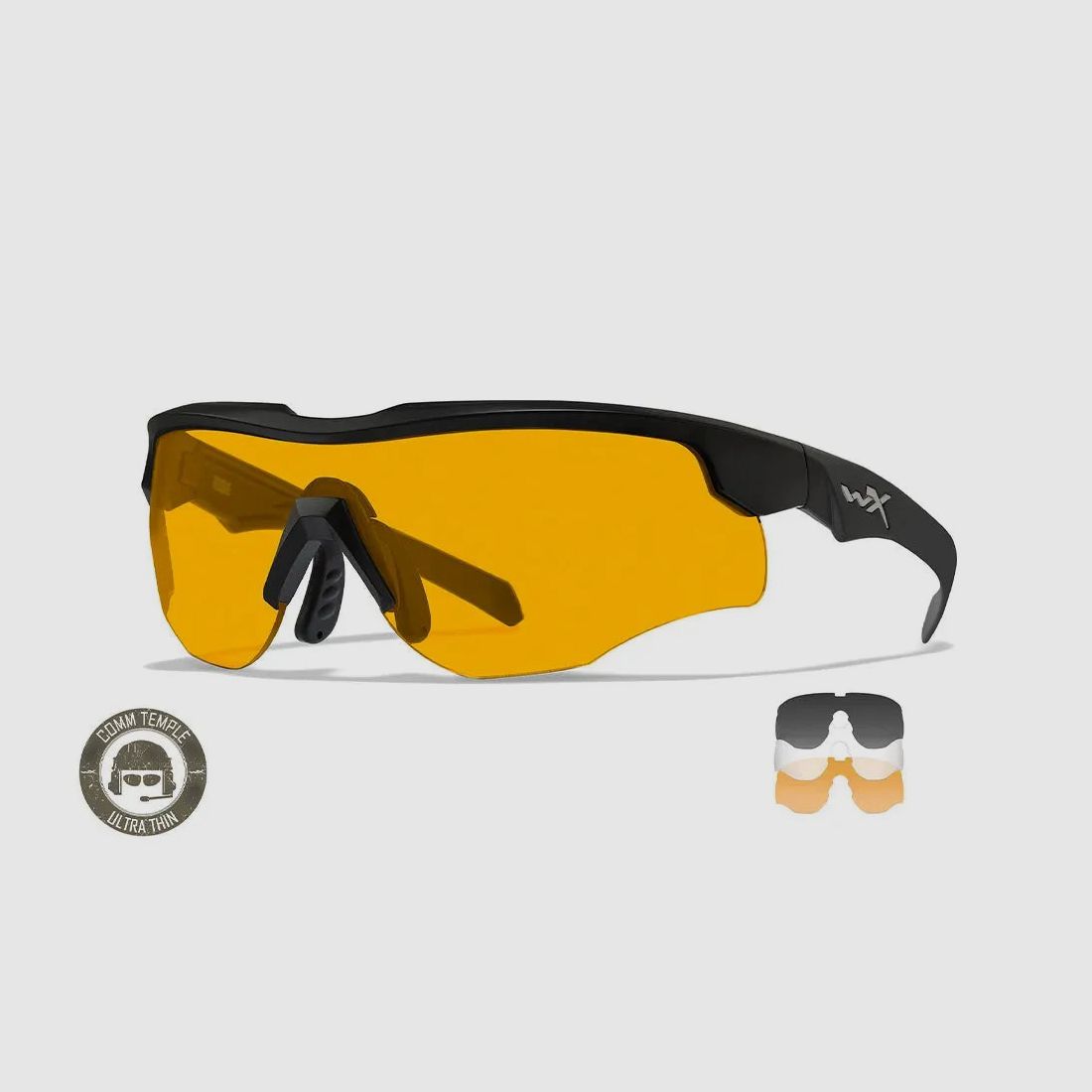 Wiley X Wiley X Brille Rogue Comm grau/klar/rust mattschwarz