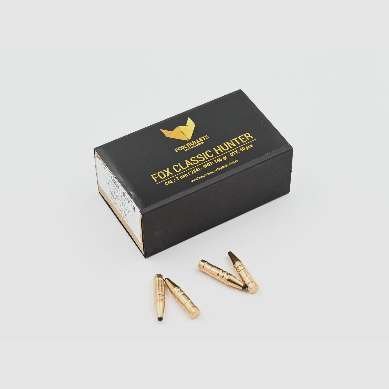 Büchsengeschosse, FOX .284 Classic Hunter, 145gr, 50 Stk, 7×64