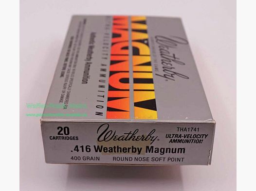 Weatherby - USA Büchsenpatronen .416WBY.Mag