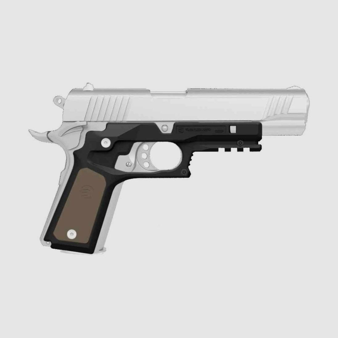 Recover Tactical 1911 GRIP AND RAIL SYSTEM mit farbigen Inlays