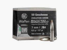 RWS Geschosse .284 127grs. EVO GREEN
