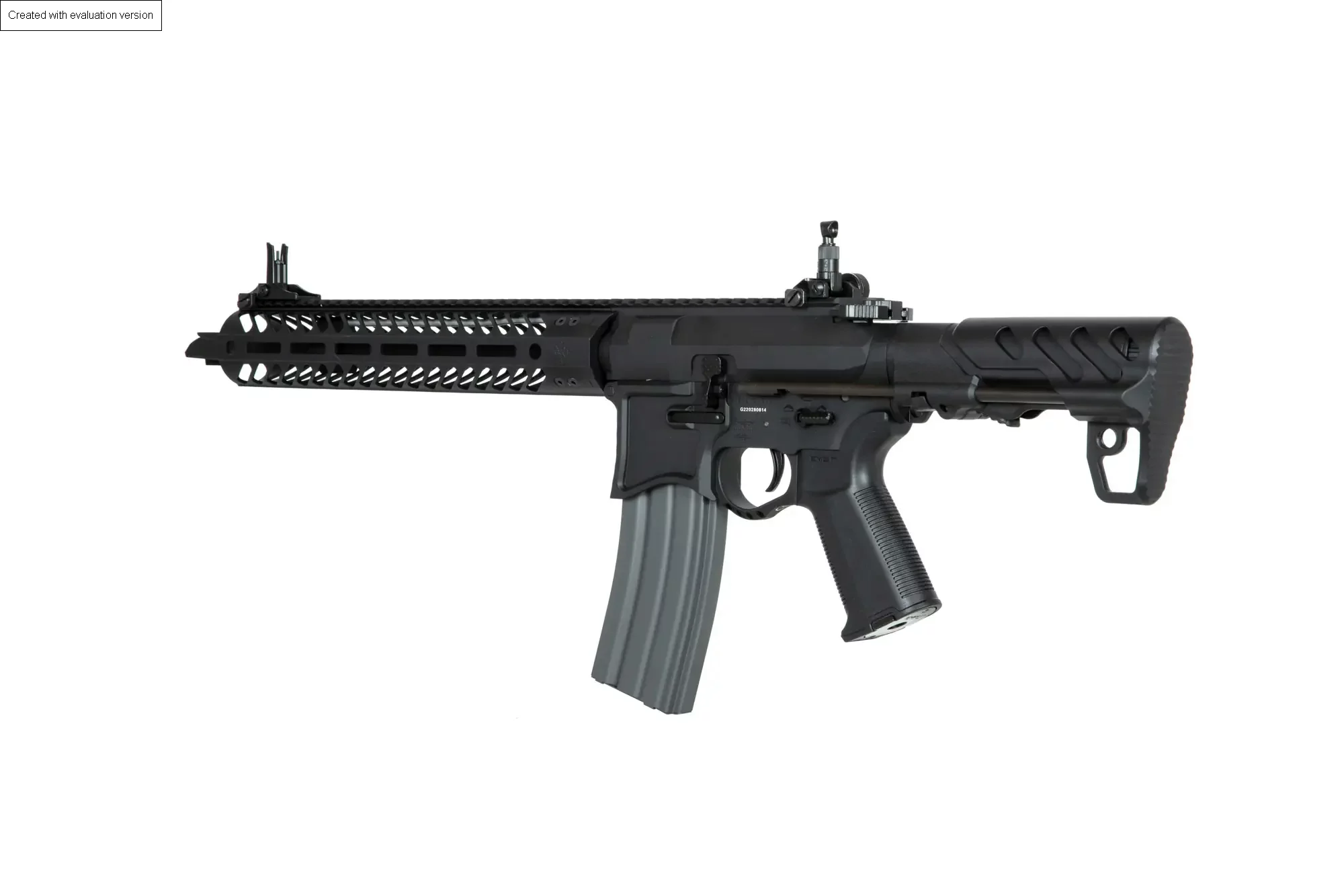 Carabina de airsoft G&G SBR8 Seekins Precision 12" – Negra, imagen 14 de 20