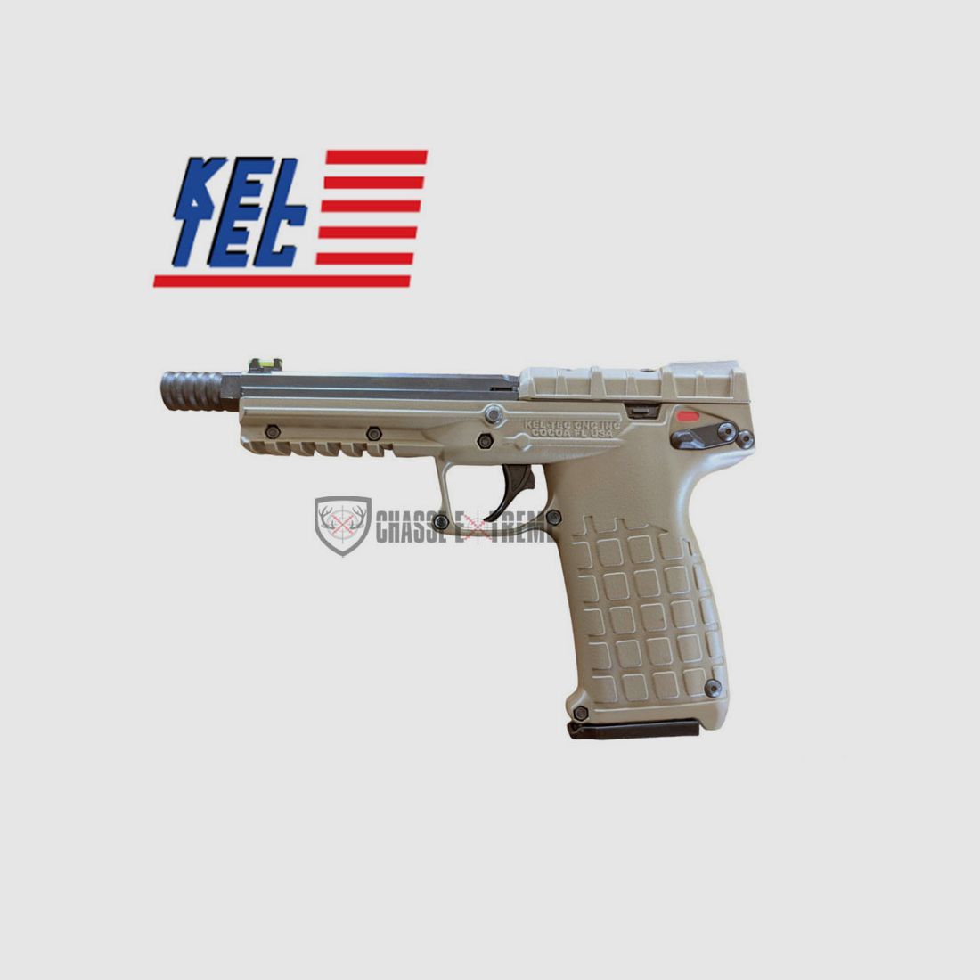 Pistola KELTEC PMR30 Cañón Rosqueado Cal 22 Mag Tan, imagen 2 de 2