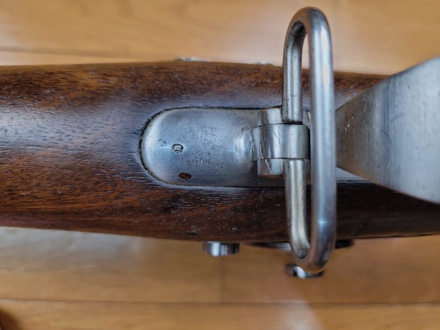 Wspaniała karabina Grenadierów Gwardii Model 1854 – wspaniała lufa – piękne oznaczenia i stemple – 1. rok produkcji Saint-Étienne – jeden z 7000 ocalałych nie skróconych (w inwentarzu z 1863!) – TBE +, zdjęcie 22 z 28