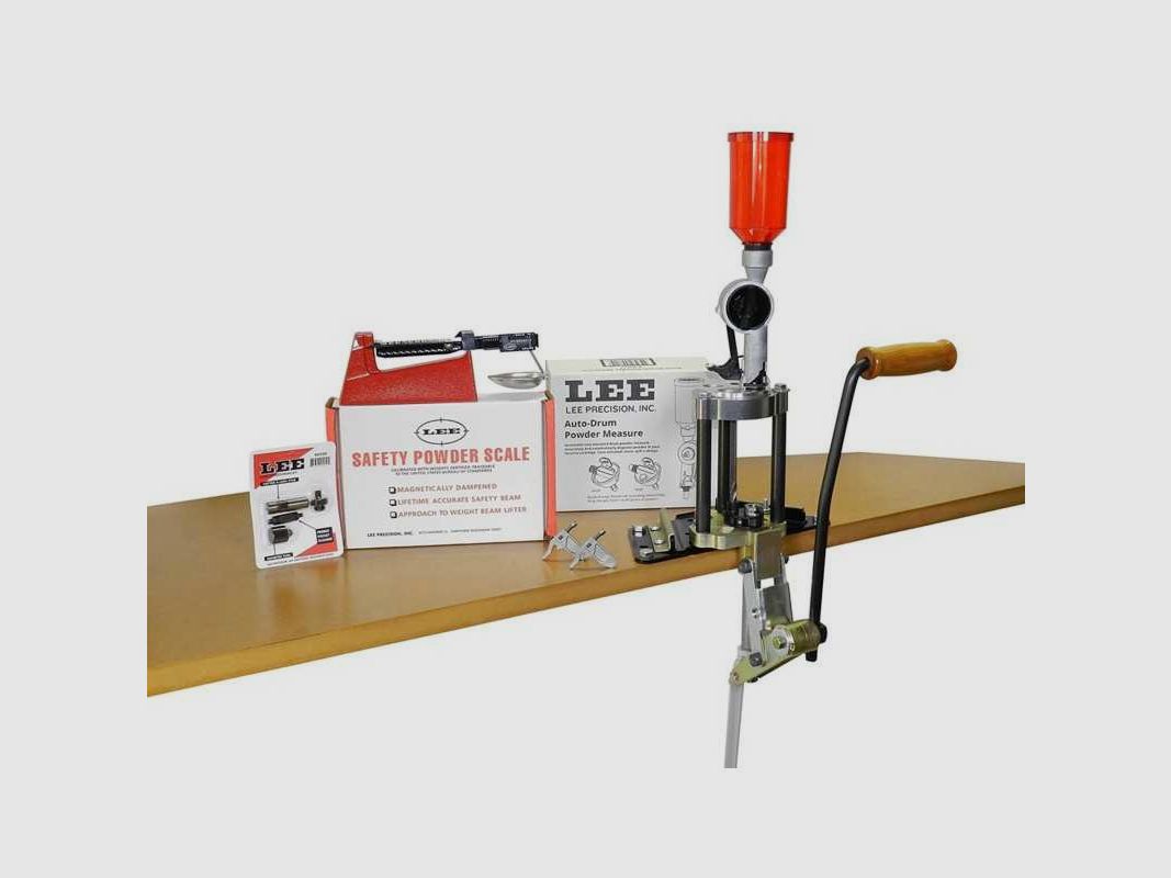 Kit presse de rechargement Lee avec tourelle 4 trous - Kit de rechargement Lee #90928