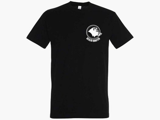 T-Shirt Keiler Hunter black cotton 190g/m² short sleeves