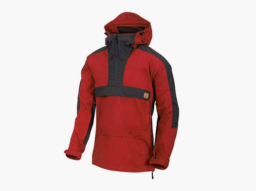 HELIKON-TEX WOODSMAN BUSHCRAFT ANORAK CRIMSON SKY-ASH GREY