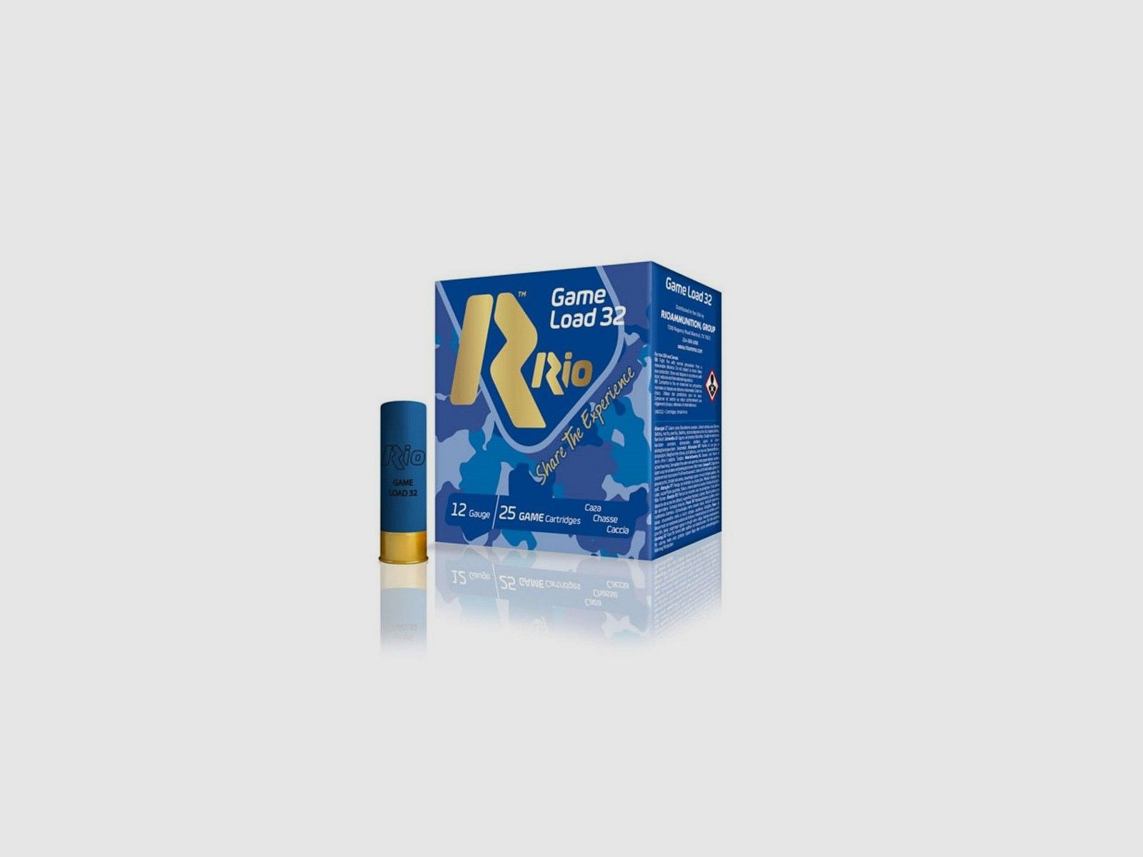 Kiste mit Patronen RIO 20 Game Load 32 gr