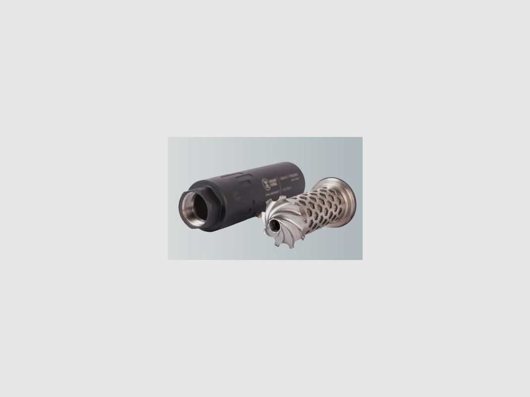 Silent Steel Tactical Package Compact Streamer stainless steel body + Flow suppression unit 5.56 Black, Bild 3 von 9