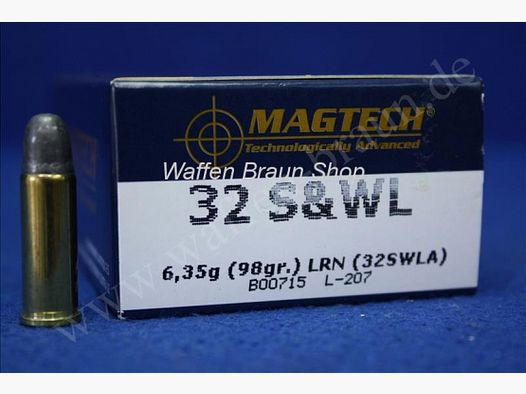 Magtech.32S&W LRN 98GRS A50 #32SWLA