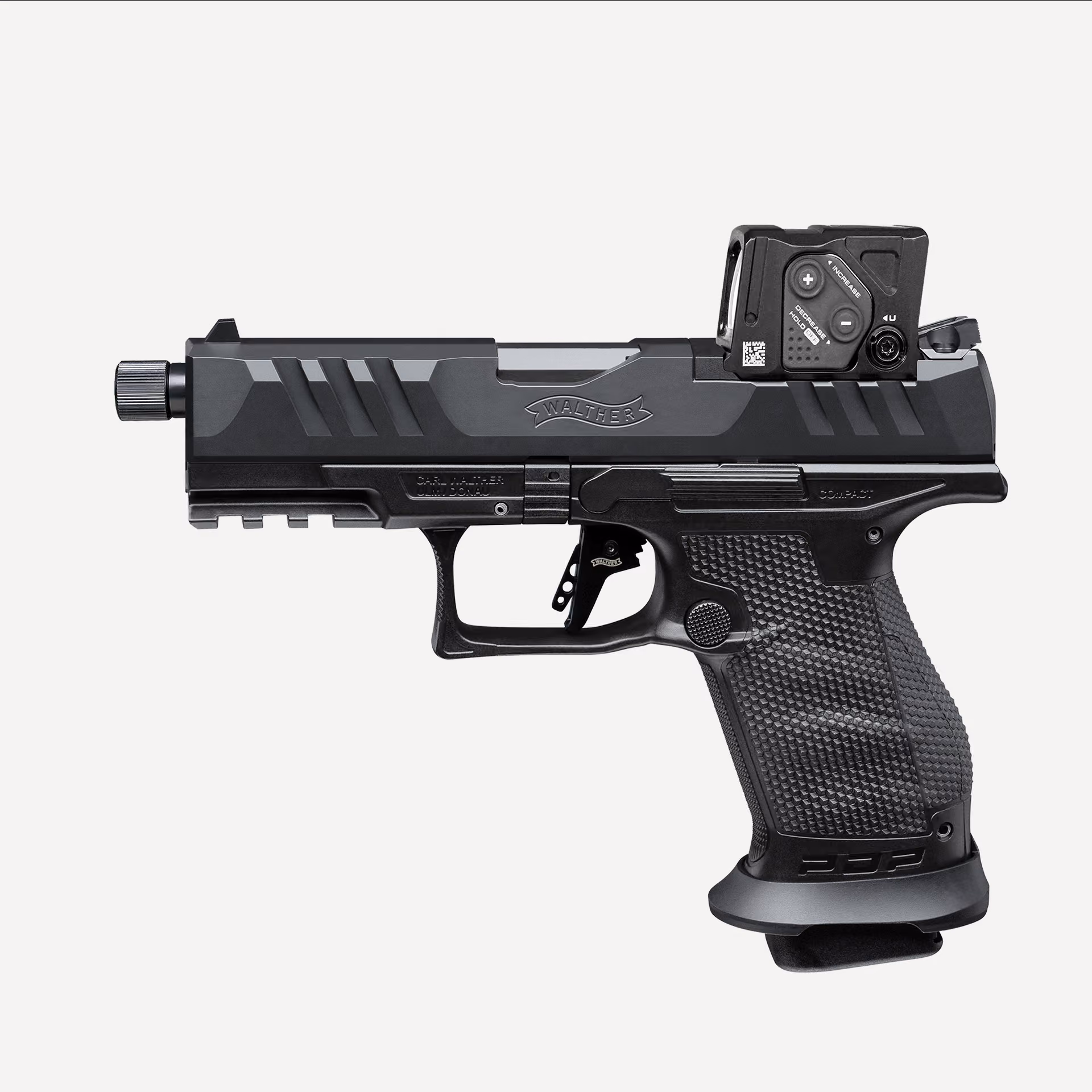 Walther PDP PRO Compact 4.6″ A-Cut mit Aimpoint COA 9mm Para, 18 Schuss, Bild 1 von 2