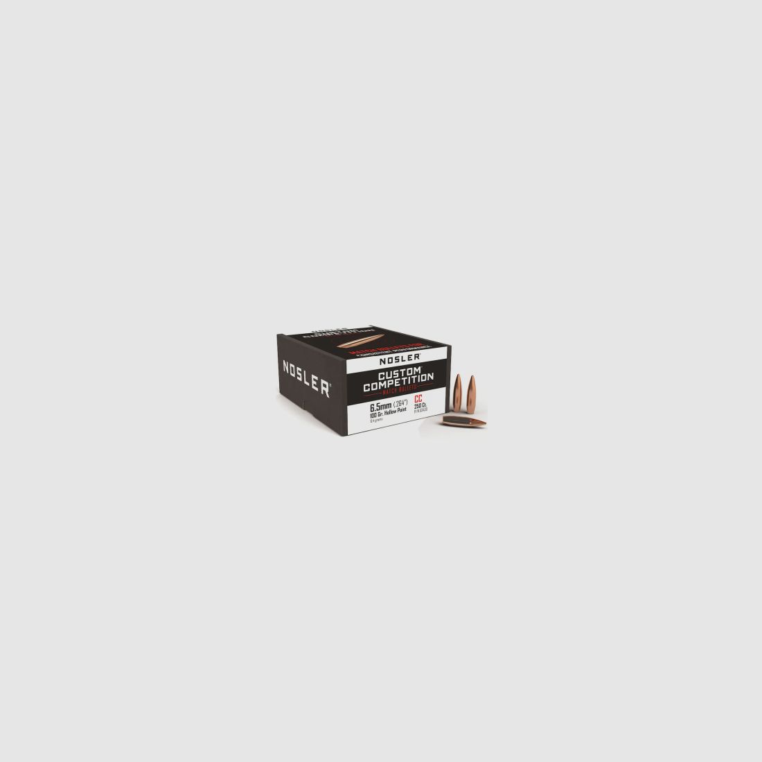 Bala Nosler 6,5mm/.264 Custom Competition 100GR HPBT 50 piezas