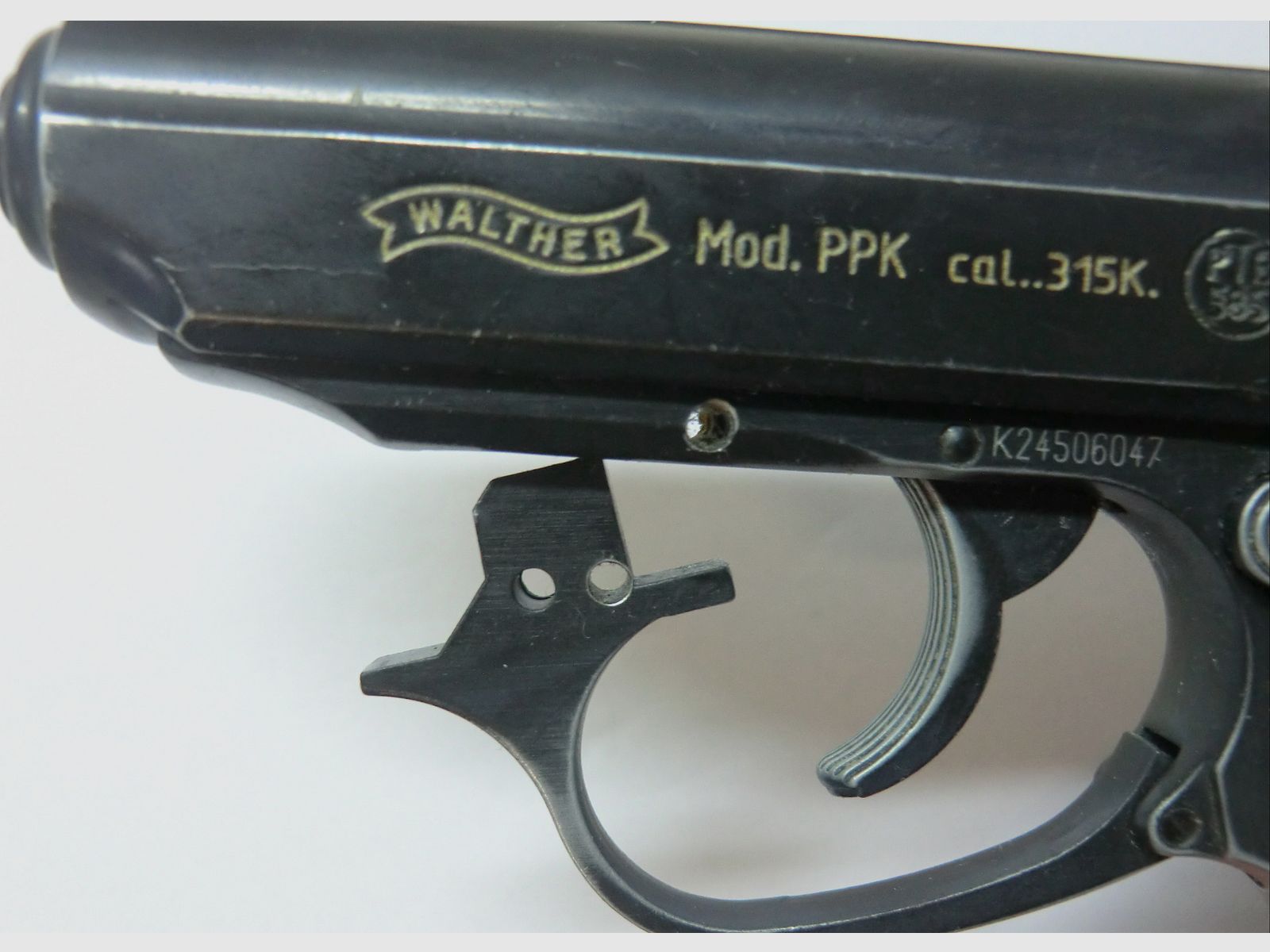 Walther Mod. PPK cal. 315K. PTB 585, Beschuss: AC 1977