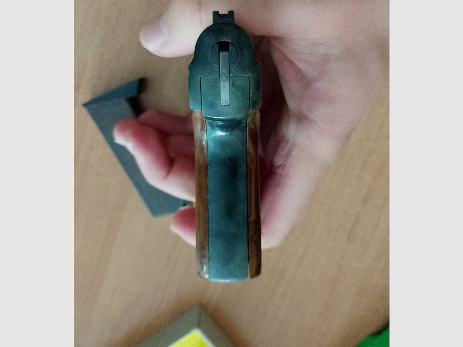 Alte Rhöner SM 15 Kal. 8 mm Knall im ersten PTB 83 mit Verpackung!