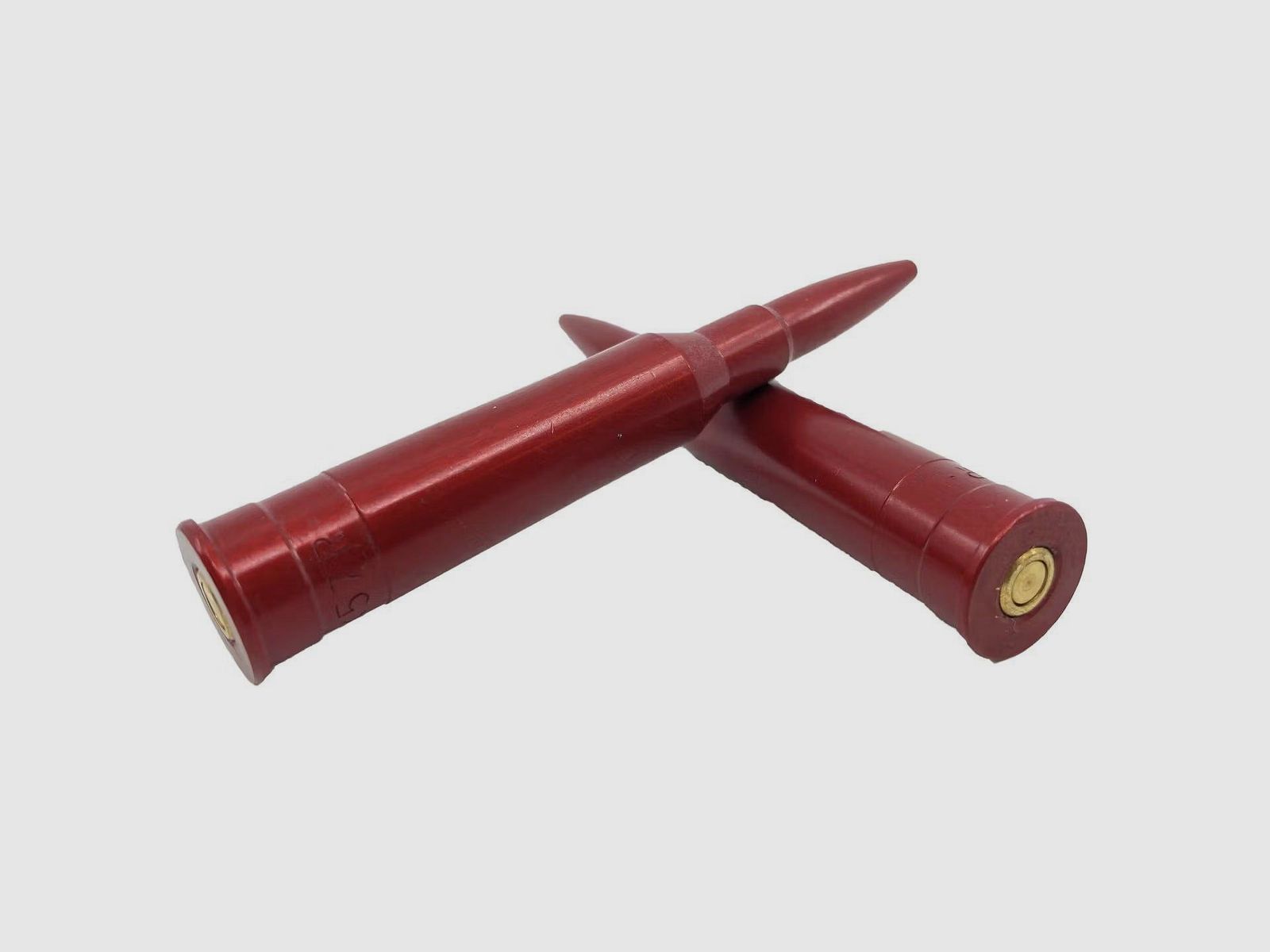 Cartouches de buffer en aluminium cal. 6,5X57R, 2 pièces anodisées rouges par EVOLUTION