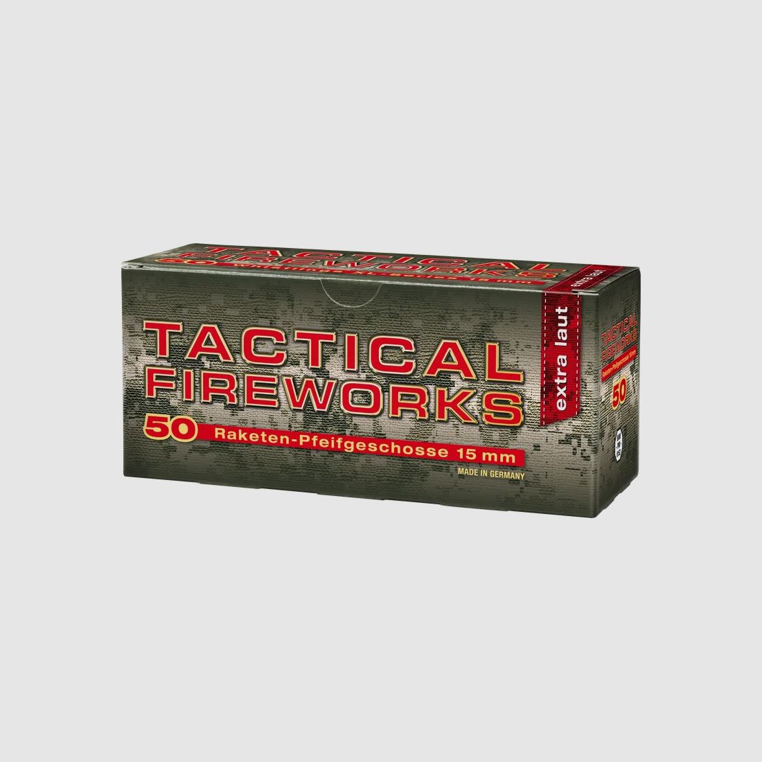 15MM TACTICAL FIREWORKS PYRO PFEIFPATRONEN EXTRA LAUT 50 STK CE