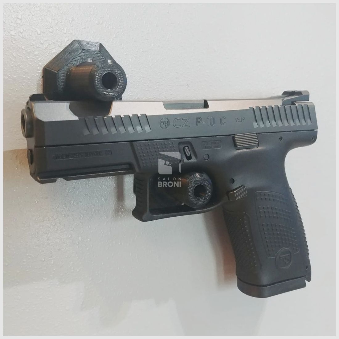 UCHWYT MAGNETYCZNY NA PISTOLET Z OPTYKĄ - CZARNY, zdjęcie 2 z 3