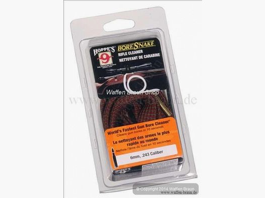 Hoppe s Bore Snake/ Qucik Clean 6mm / .243 für Langwaffen