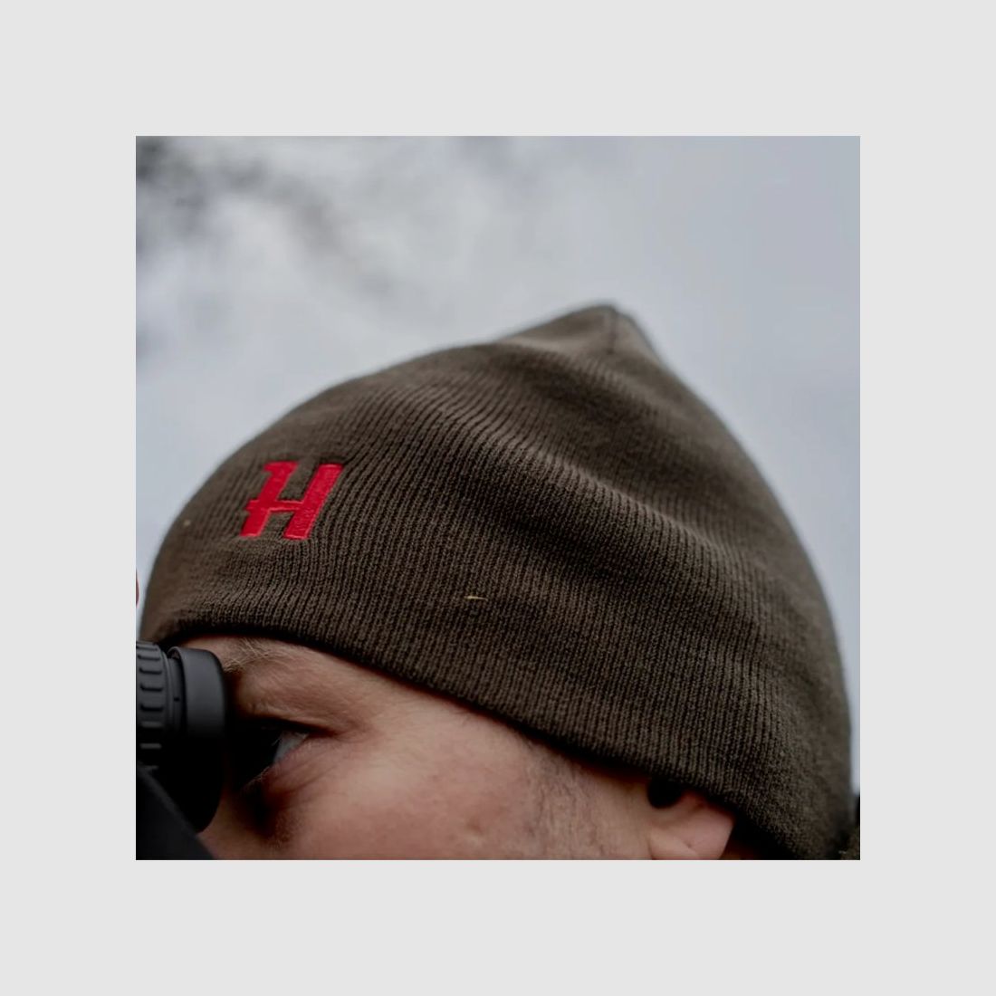 Härkila Beanie Aspire Reversible | schaduw bruin/rood, afbeelding 6 van 12