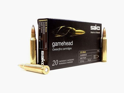 Sako Gamehead .223Rem SP 55gr (20 pièces)
