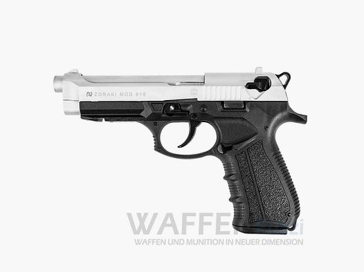 Zoraki 918-P arma de fogueo 9mm cromado mate