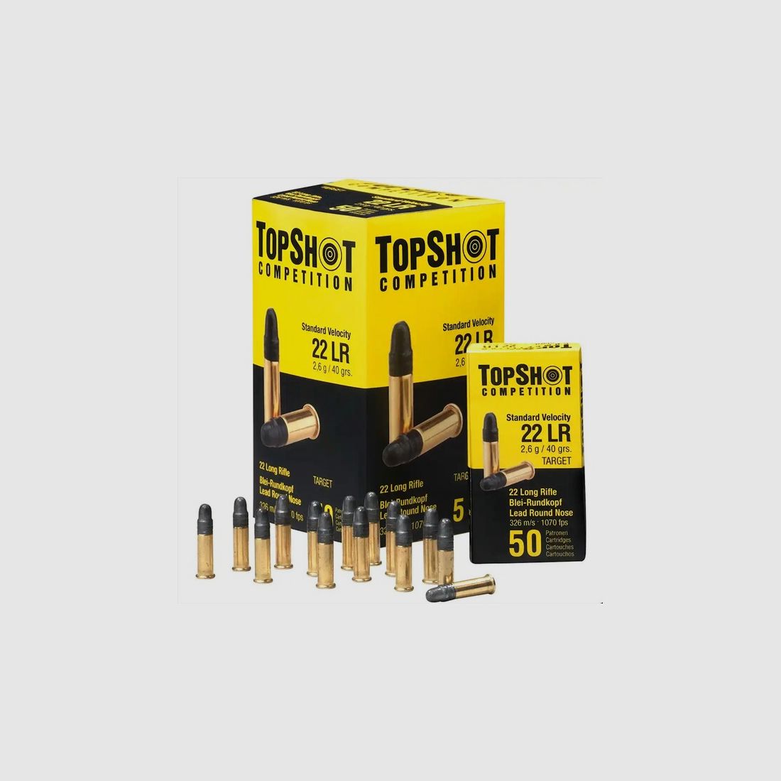 TopShot Competition Sport SV .22 LR LRN 40 grs 1000 Schuss