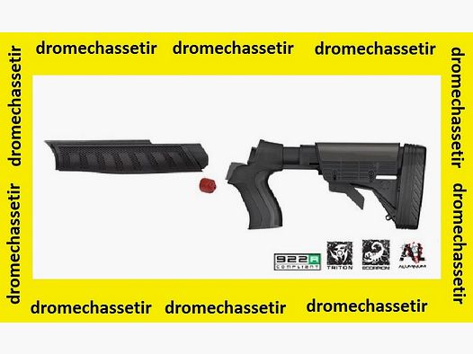 Kit Crosse telescopique + longuesse, garde main pour Hatsan Escort