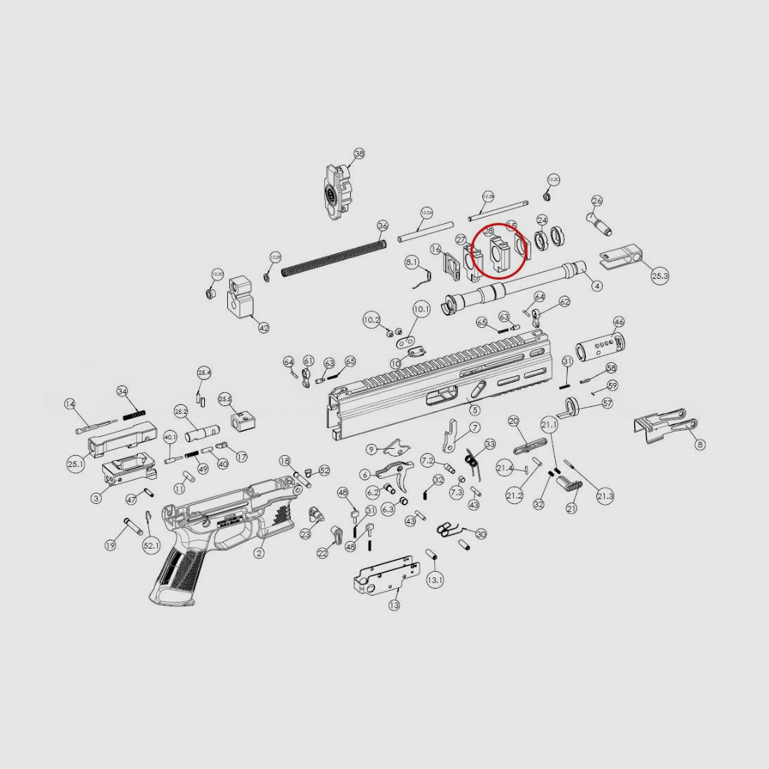 Grand Power Bague de canon avant Stribog, image 3 sur 3