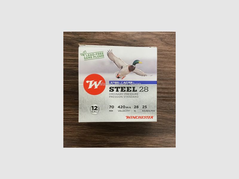 Winchester .12/70 Steel 28g 3,1mm  P4  a"25 Stück