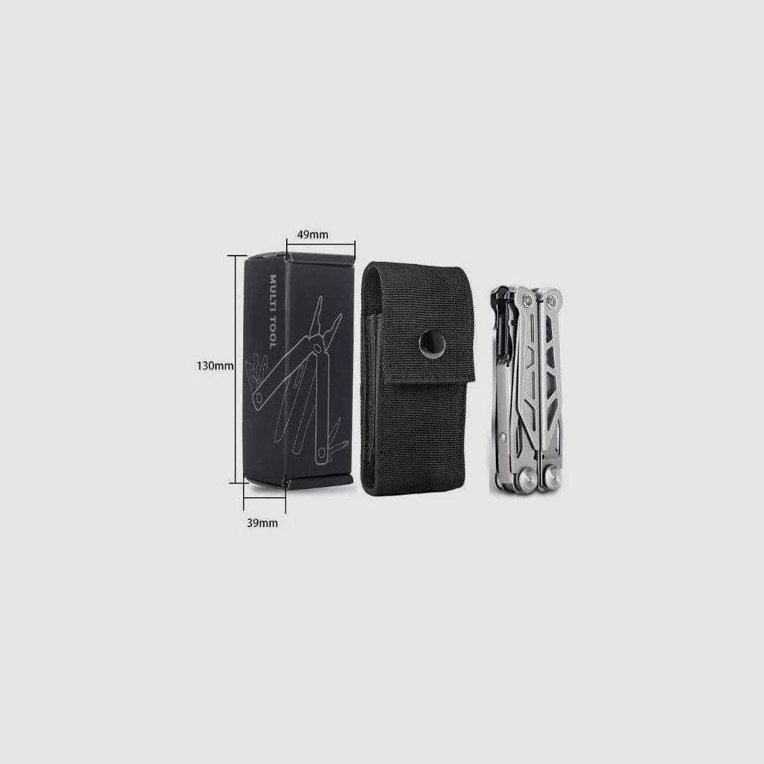 Nomax GHK6 multitool – utensile EDC compatto con 13 funzioni, immagine 3 di 3