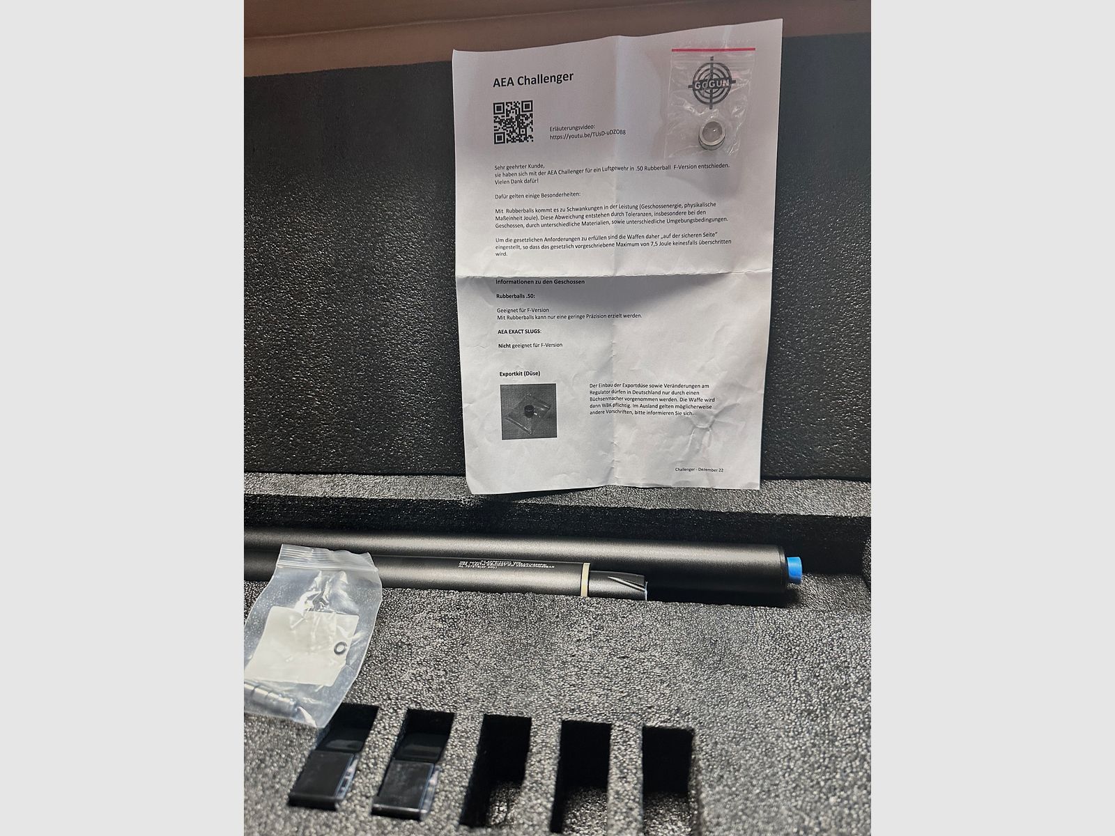 AEA Challanger .50 Bullpup